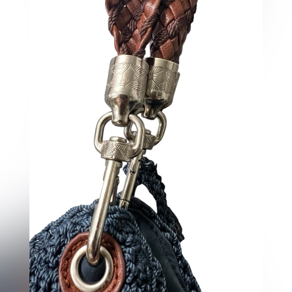 The Sak Blue Knit Braided Handle Shoulder Bag - Picture 9 of 16